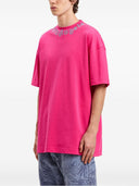 Tricou PALM ANGELS, Neck Logo Insert, Pink