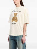 Tricou PALM ANGELS, Bear In Mind, Oversized, White