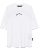Tricou PALM ANGELS, Curved Front Logo, White