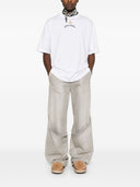 Tricou PALM ANGELS, Curved Front Logo, White