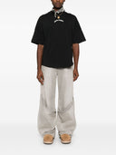 Tricou PALM ANGELS, Curved Front Logo, Black