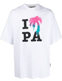 Tricou PALM ANGELS, Print Frontal Palmier, White