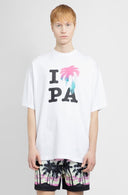 Tricou PALM ANGELS, Print Frontal Palmier, White