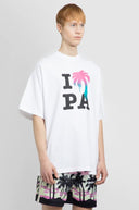 Tricou PALM ANGELS, Print Frontal Palmier, White