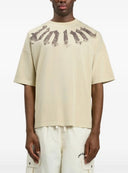Tricou PALM ANGELS, logo oversized T-shirt, Beige