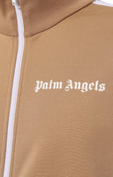 Jacheta Palm Angels, LOGO PRINT,Beige PMBD001C99FAB0046101