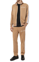 Jacheta Palm Angels, LOGO PRINT,Beige PMBD001C99FAB0046101
