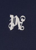 Jacheta PALM ANGELS,  Logo Monogram, Bleumarin