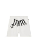 Pantaloni scurti PALM ANGELS, Big Waist Logo Sweatshorts, Alb