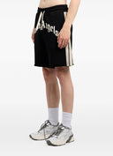 Pantaloni scurti PALM ANGELS, curved logo track shorts, Black
