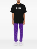 PANTALONI PALM ANGELS, Curved-logo track pants, Purple