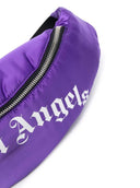 Borseta Palm Angels, Curved Logo nylon Purple