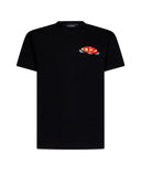 Tricou DSQUARED2, Multicolor Logo Print, Negru
