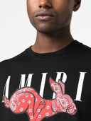 Tricou Amiri, Black, Rabbit Print