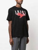 Tricou Amiri, Black, Rabbit Print