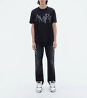 TRICOU AMIRI, Staggered Logo Tee, Black
