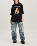 Tricou PALM ANGELS, B BEAR IN MIND LOOSE TEE