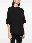 Tricou PALM ANGELS, Pink Frontal Neck Logo