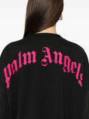 Tricou PALM ANGELS, Pink Frontal Neck Logo