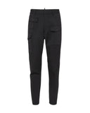 Pantaloni Dsquared2, Chic Urban, Cargo, Wool, Black