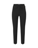 Pantaloni ELISABETTA FRANCHI, Double crêpe trousers, Negru