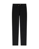 Pantaloni STEFANO RICCI, Black wool trousers with brand patch