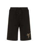 Pantaloni scurti GIUSEPPE ZANOTTI, Negru, Logo Auriu
