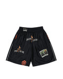 Pantaloni scurti IH NOM UH NIT, bermuda old cards print, Black