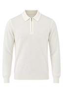 Bluza GRAN SASSO, wool polo, Alb