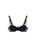 Sutien ELISABETTA FRANCHI, Jersey and tulle, Black
