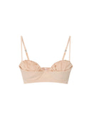 Sutien ELISABETTA FRANCHI, Bra in lightweight crêpe and satin fabric, Rose