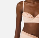Sutien ELISABETTA FRANCHI, Bra in lightweight crêpe and satin fabric, Rose