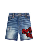 Pantaloni scurti Redhouse, Print Rosu, RHSRH04