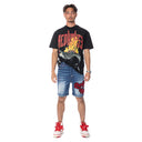 Pantaloni scurti Redhouse, Print Rosu, RHSRH04