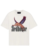 Tricou Redhouse, Flying Tiger Print, White, Regular Fit
