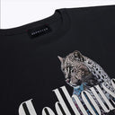 Tricou Redhouse, Flying Tiger Print, Black, Regular Fit