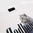 Tricou Redhouse, Tiger Print, Logo Insert, White, Regular Fit
