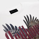 Tricou Redhouse, Eagle Atelier 307 Print, White, Regular Fit