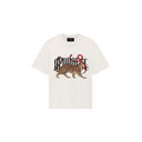 Tricou Redhouse, Leopard Print, Logo Insert, White, Regular Fit
