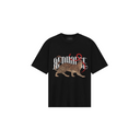Tricou Redhouse, Leopard Print, Logo Insert, Black, Regular Fit