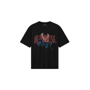 Tricou Redhouse, Red Logo, Animal Print, Black, Regular Fit