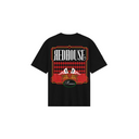 Tricou Redhouse, Red Logo, Animal Print, Black, Regular Fit