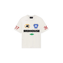 Tricou REDHOUSE,ЯH PEGASUS 307 WHITE TEE,Oversized