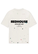 Tricou REDHOUSE,ATELIER II WHITE TEE, Oversized Fit
