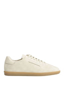 Sneakers ZEGNA, 232 Suede Sneakers In Cream Leather