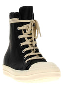 SNEAKERS RICK OWENS, High Top, Smooth Leather, Black