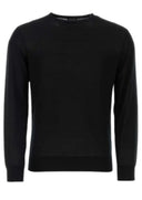 Pulover Zegna, Wool, Black, RUEM00A8110K09