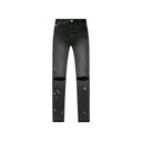 Blugi Redhouse, Strainght Denim, White Details, Faded Black