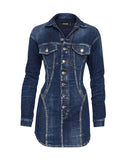 Rochie DSQUARED2, Dark Denim, Bustier Design