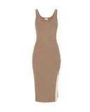 Rochie ELISABETTA FRANCHI, Abito Midi Maglia Viscosa Bande